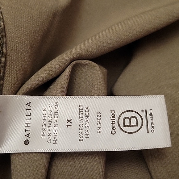 ATHLETA | Green Viper Print Athletic Long Sleeve Top Comfy Soft - size 2X - Picture 11 of 12